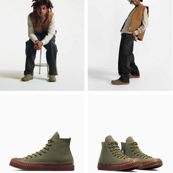 New men's 10.5 Converse Chuck 70 Bosey Hi Utility green sneakers A04531C - Picture 10 of 11
